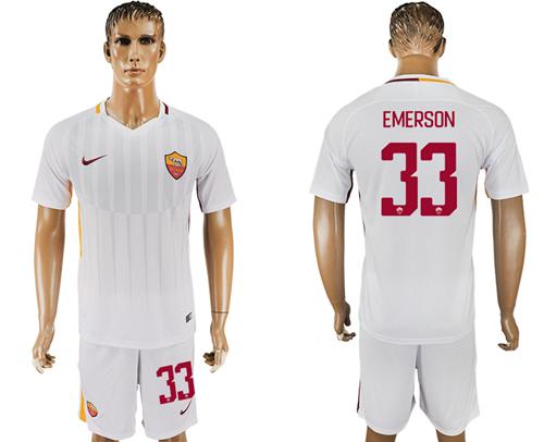 Roma #33 Emerson Away Soccer Club Jersey - Click Image to Close